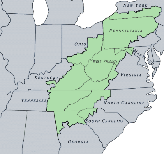 Appalachian Region Of US Rockman Et Al   Appalachian Region Of US 